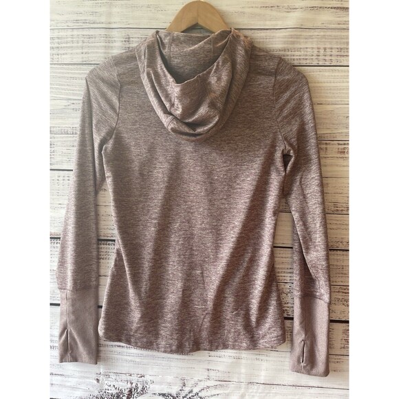 Nike Running Dri Fit Pullover Full Zip Pink Size Small With Thumb Holes - Picture 2 of 7